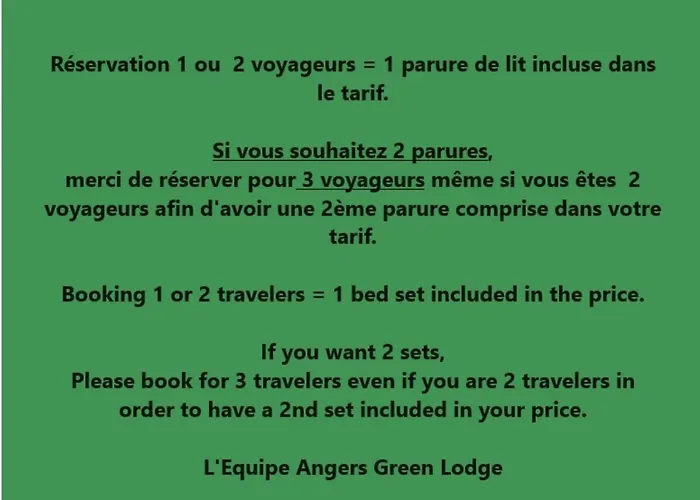 Angers Green Lodge - Cosy Studio